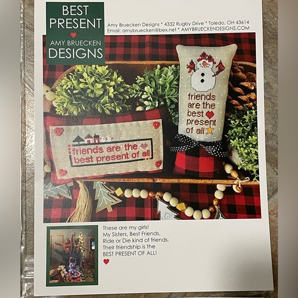 Set of 4 Holiday Cross Stitch charts - Picture 4 of 6